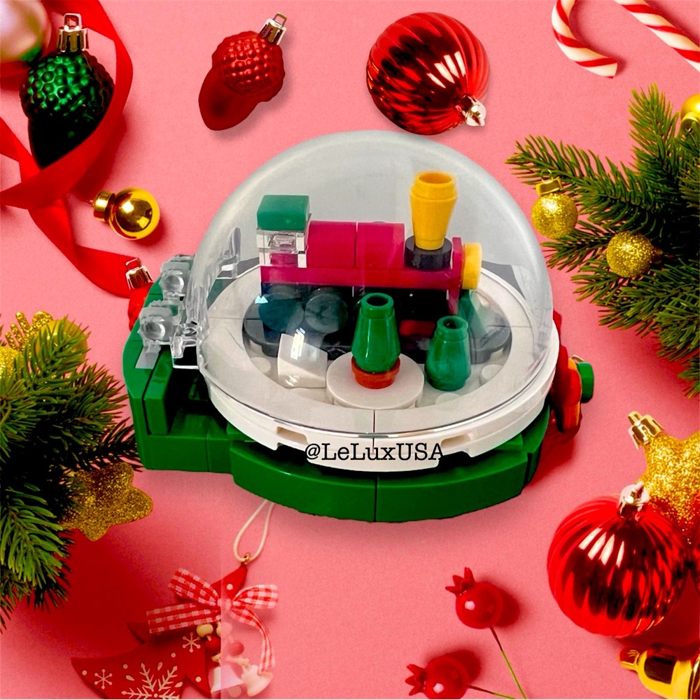 ⚡️LEGO Limited Edition Christmas Holiday Train Snow Globe/Lego 6547924,90PCs,NEW